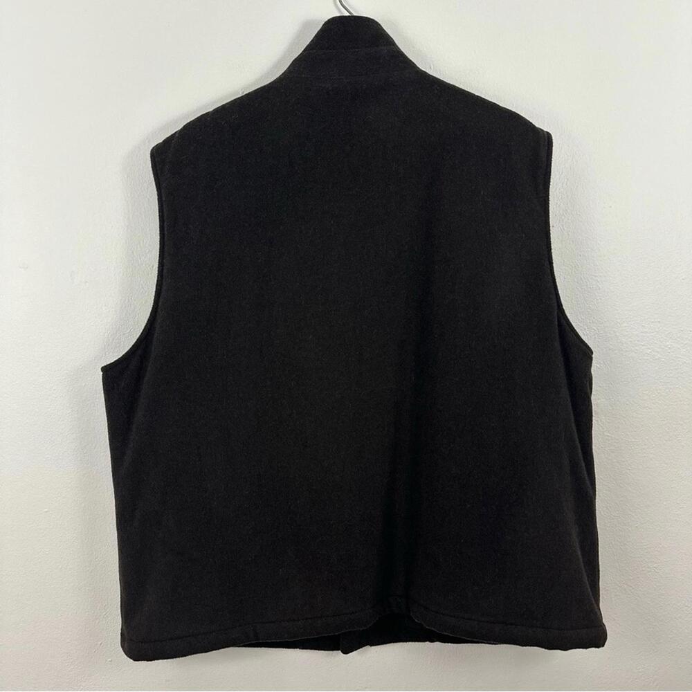 Brooks Brothers 346 Men’s Wool Nylon Blend Brown Zip Up Vest Size XL - Picture 2 of 4